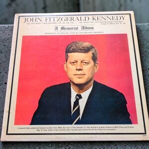VTG 1963 JFK John F Kennedy Memorial Album Vinyl LP Premier 2099 WMCA Tribute